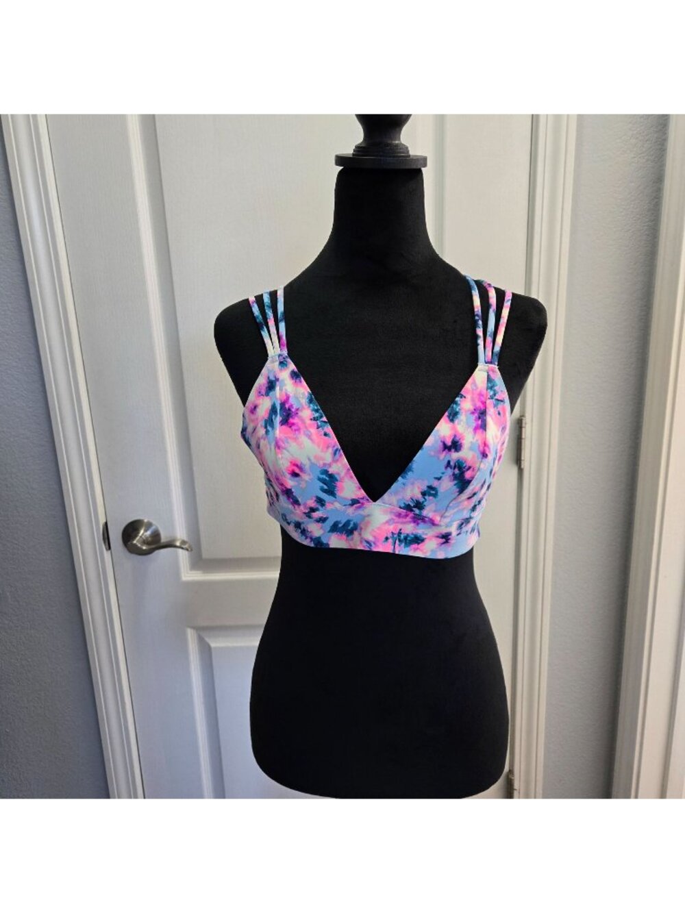 Victoria's Secret PINK Strappy Tie-Dyed Sports Bralette Womens Sz M (SKU 26-0101